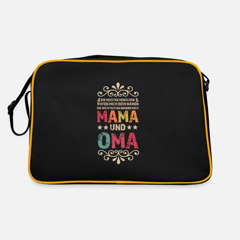Mama & Oma Familie Mutter Geschenk Retro Tasche