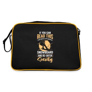 Snowboard Sport Vacances d’hiver - Sac Retro - noir/or - Dos