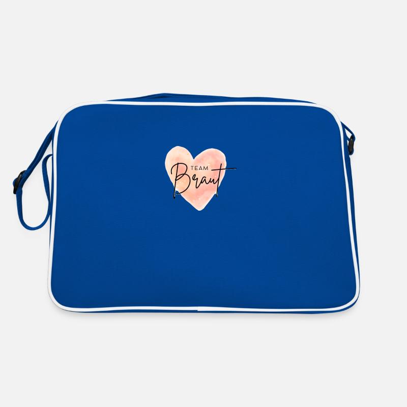 Team Braut Herz Retro Tasche