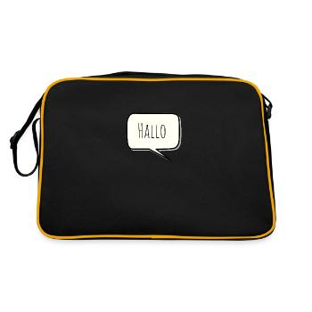 Hello - Retro Bag - black/gold - Back
