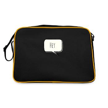Hey - Retro Bag - black/gold - Back