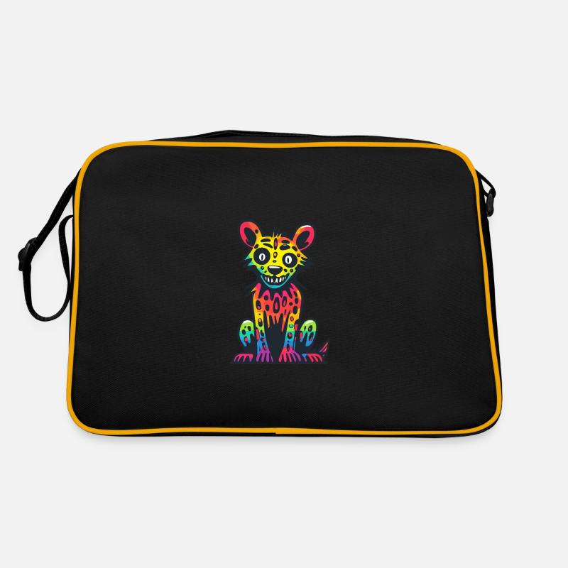Hyäne Halloween Tier Retro Tasche