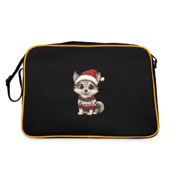 Bande dessinée de Noël loup - Sac Retro - noir/or - Dos