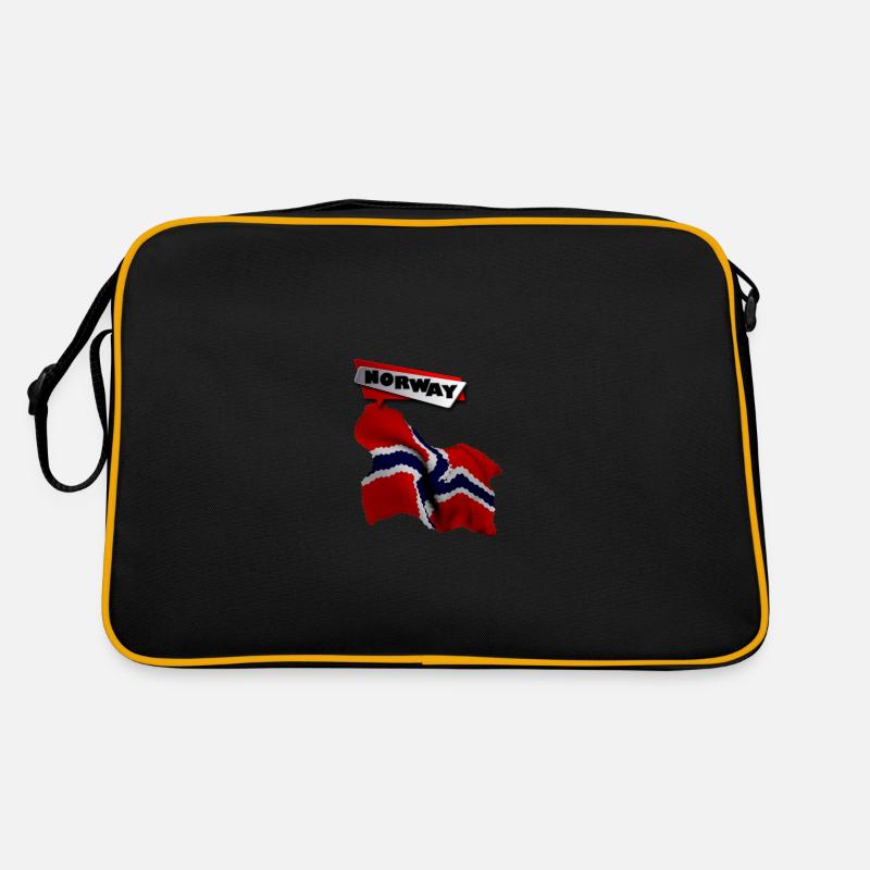 Norway 3 G - Retro Tasche - Schwarz/Gold