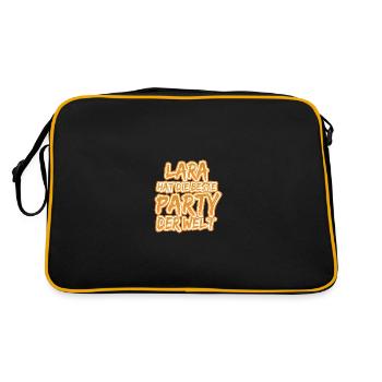 Cadeau pour Lara - Sac Retro - noir/or - Dos