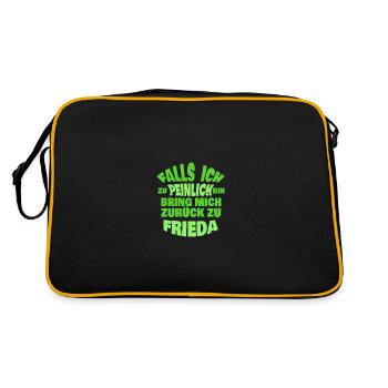 Bachelor party Frieda - Retro Bag - black/gold - Back