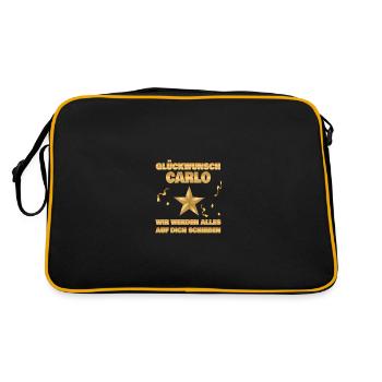 Colleague Carlo - Retro Bag - black/gold - Back