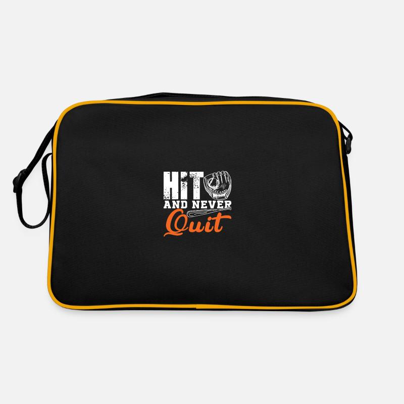 hit and never quit Retro Bag