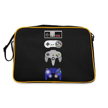 Contrôleur de jeu rétro Gamepad Gamer - Sac Retro - noir/or - Dos