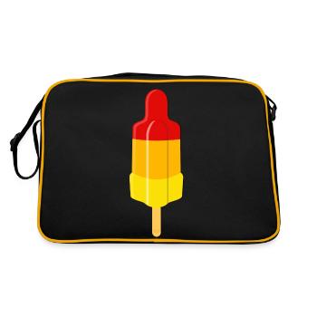 Rakete solo - Retro Tasche - Schwarz/Gold - Hinten