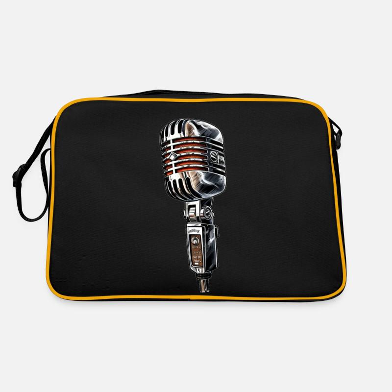 Microphone Retro Drawing Retro Bag