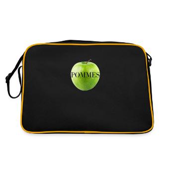 Apple Design - Moderne - Nouveau - Délicieux - Sac Retro - noir/or - Dos