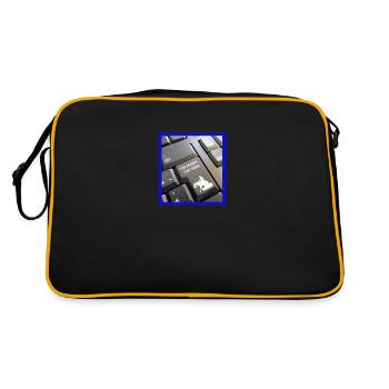 Stop working start riding - Retro Bag - black/gold - Back