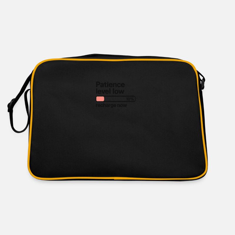 Patience Level Low – Loading Bar T-Shirt Retro Bag