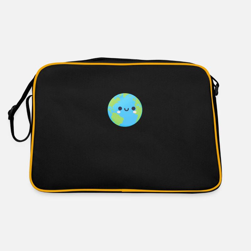 Niedlicher Planet Erde Retro Tasche