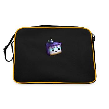 Morceau de gâteau plein de myrtille et de magie - Sac Retro - noir/or - Dos