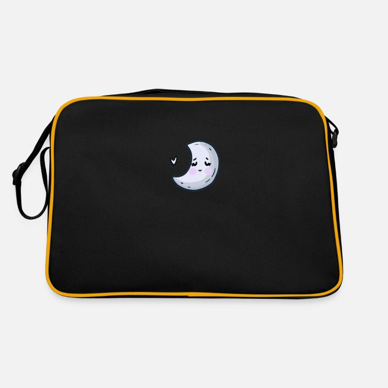 Der Mond schläft ein Retro Tasche