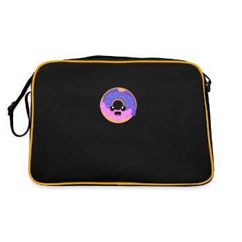 Beau beignet heureux ! - Sac Retro - noir/or - Dos