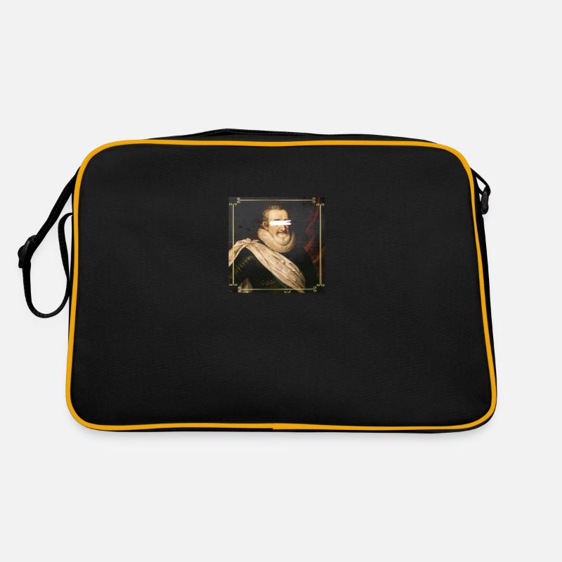 englisch Henry 4 - Retro Tasche - Schwarz/Gold