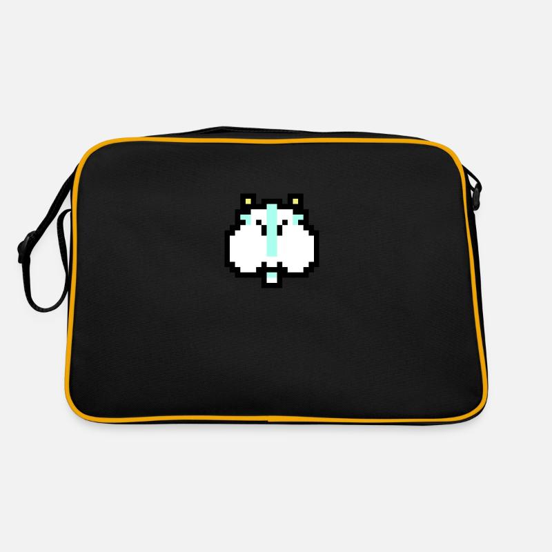Cloud cat - Retro Tasche - Schwarz/Gold