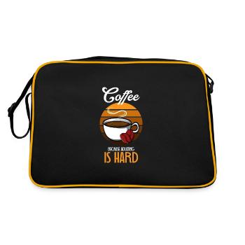 Adult is hard comedian poison - Retro Bag - black/gold - Back