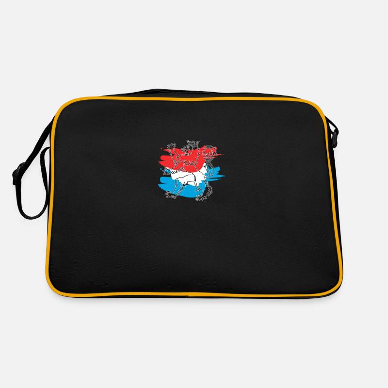 Roude Leiw mat Faarw Retro Tasche