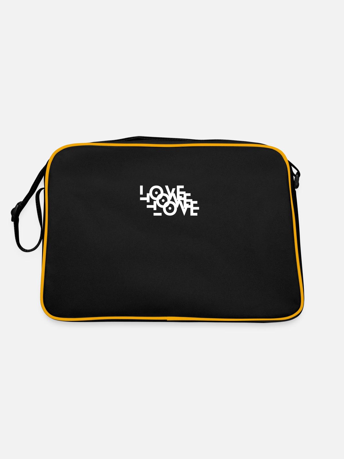 SUMMER - Retro Tasche - Schwarz/Gold - Hinten