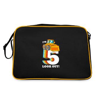 Chantier de la fête d’anniversaire des enfants - Sac Retro - noir/or - Dos