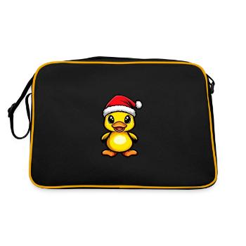 Canard Noël Mignon - Sac Retro - noir/or - Dos