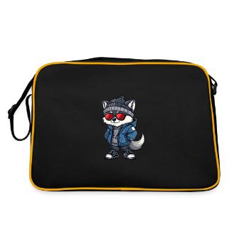 Loup Hiver - Sac Retro - noir/or - Dos