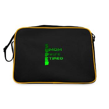 Muttertag Muttertag - Retro Tasche - Schwarz/Gold - Hinten