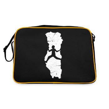 Escalade – Alpiniste de sports extrêmes - Sac Retro - noir/or - Dos