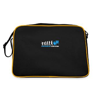 Trader Trading Evolution - Retro Tasche - Schwarz/Gold - Hinten