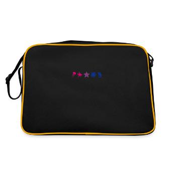 Subtle Pride Sea Creatures Beach Summer - Retro Bag - black/gold - Back
