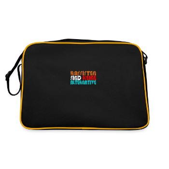 Alternative anti AFD contre la droite nazie - Sac Retro - noir/or - Dos