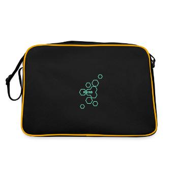 Geschenk für Heiko - Retro Tasche - Schwarz/Gold - Hinten