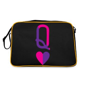 Reine de cœur - Sac Retro - noir/or - Dos