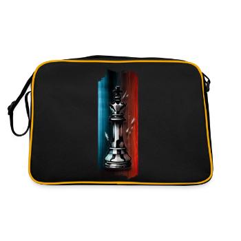 Regal Strategist: King Chess Piece - Retro Bag - black/gold - Back