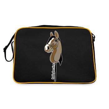 Hobby horse- hobby horse- hobby horsing - Retro Bag - black/gold - Back