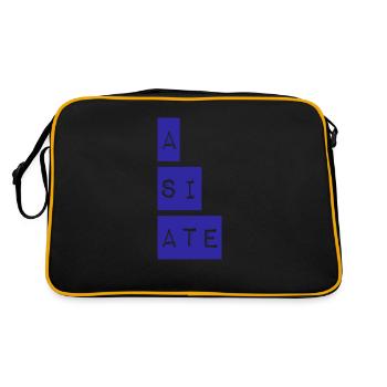 A SI ATE. Merveilleux NOUVEAU design par Maximum Design !! - Sac Retro - noir/or - Dos