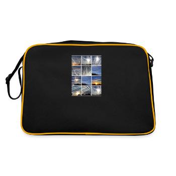 Chemtrails Clouds - Retro Bag - black/gold - Back