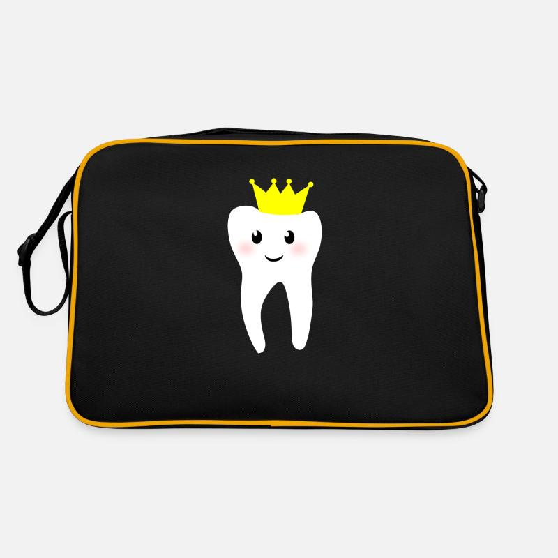 Zahn mit Krone Retro Tasche