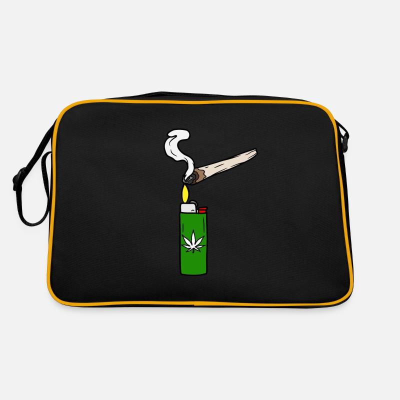 Gras rauchen Retro Tasche