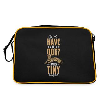 Chat du Bengale - Sac Retro - noir/or - Dos