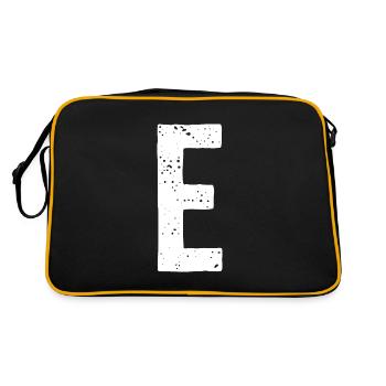 E Letter - Retro Bag - black/gold - Back