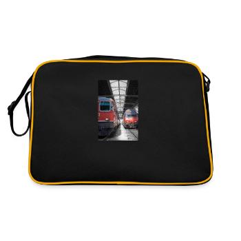 Train 3 - Retro Tasche - Schwarz/Gold - Hinten