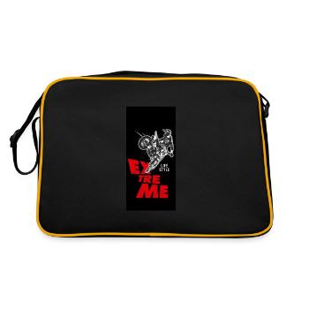 motocross rider - Sac Retro - noir/or - Dos