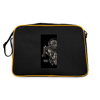 Motard moto idée pour rider - Sac Retro - noir/or - Dos