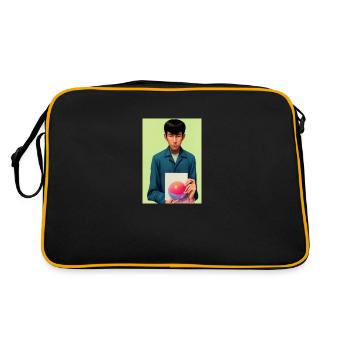 Bubble Gum Art Image - Selfie Artwork sur LSD - Sac Retro - noir/or - Dos