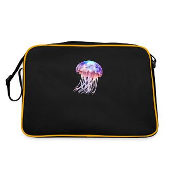 Shiny Qualle - Retro Tasche - Schwarz/Gold - Hinten